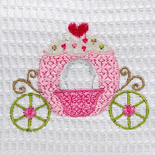Cosmetic Bag (Large), Waffle Weave, Children's Designs