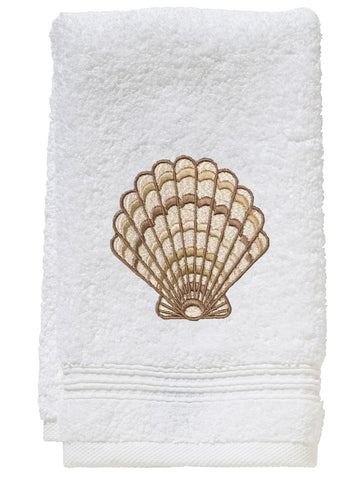 Guest Towel, Terry, Embroidered Sea Life