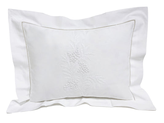 Boudoir Pillow Cover, Fern (White)