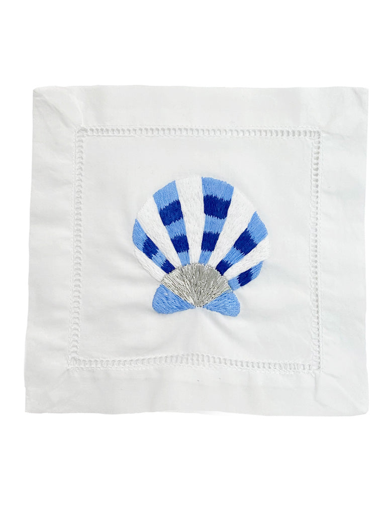 Hand Embroidered Cocktail Napkins – Set of 4