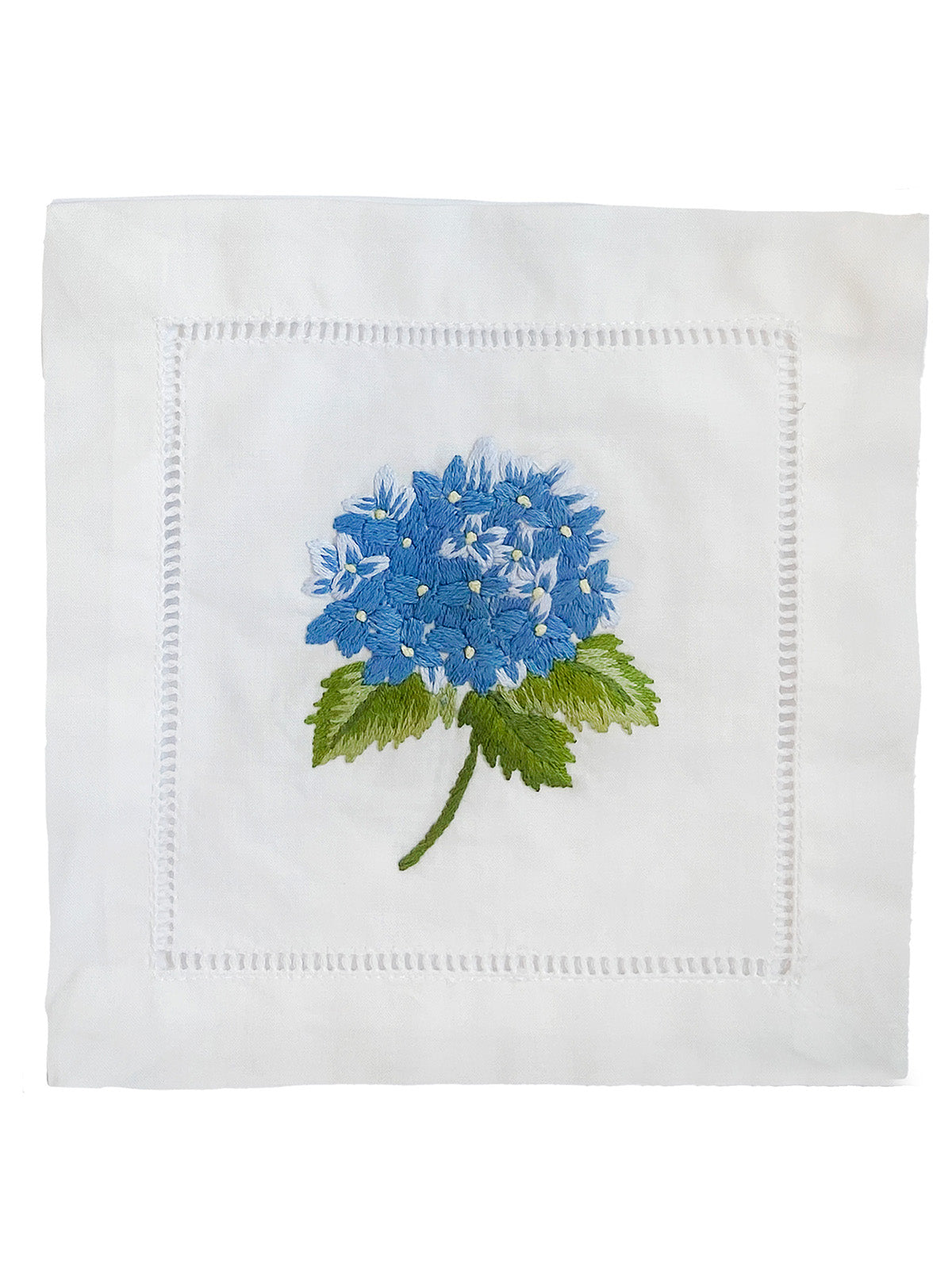 Hand Embroidered Cocktail Napkins – Set of 4