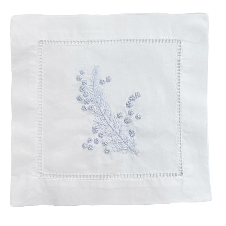 Cocktail Napkins, Christmas Berry Wreath, Set of 4