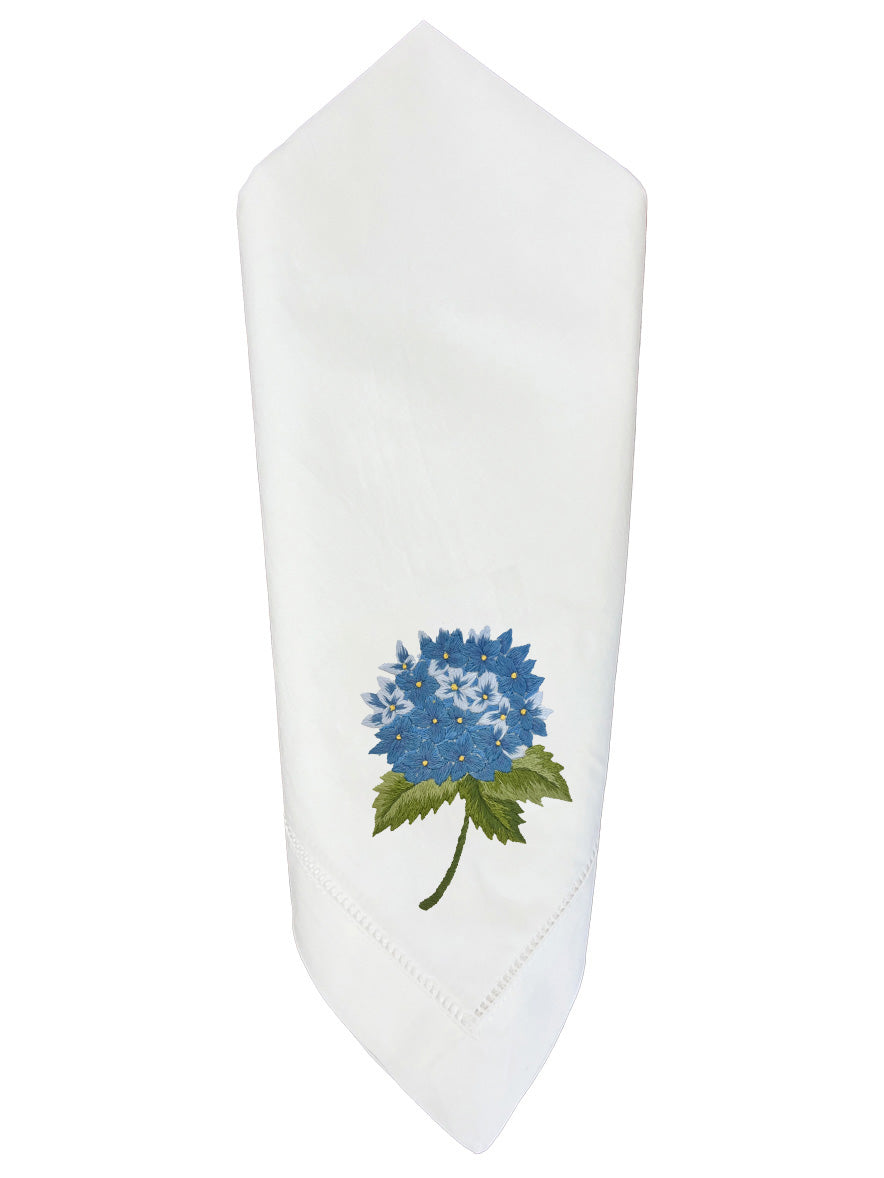 Dinner Napkin, French Hydrangea (Capri Blue), Set of 2