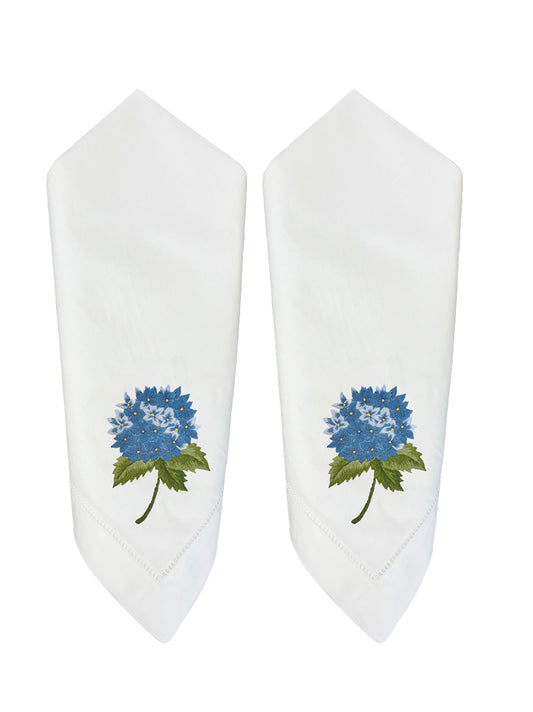Dinner Napkin, French Hydrangea (Capri Blue), Set of 2