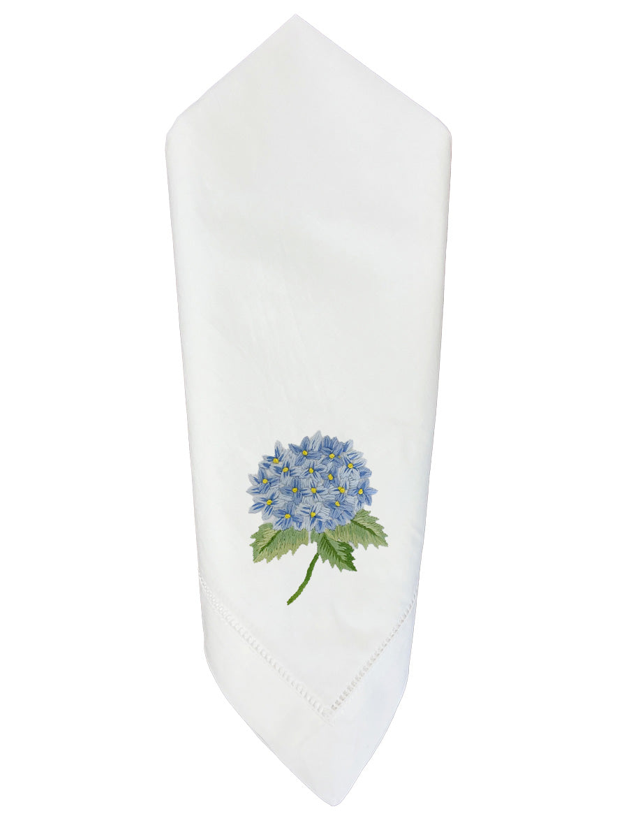 Dinner Napkin, French Hydrangea (Light Blue), Set of 2