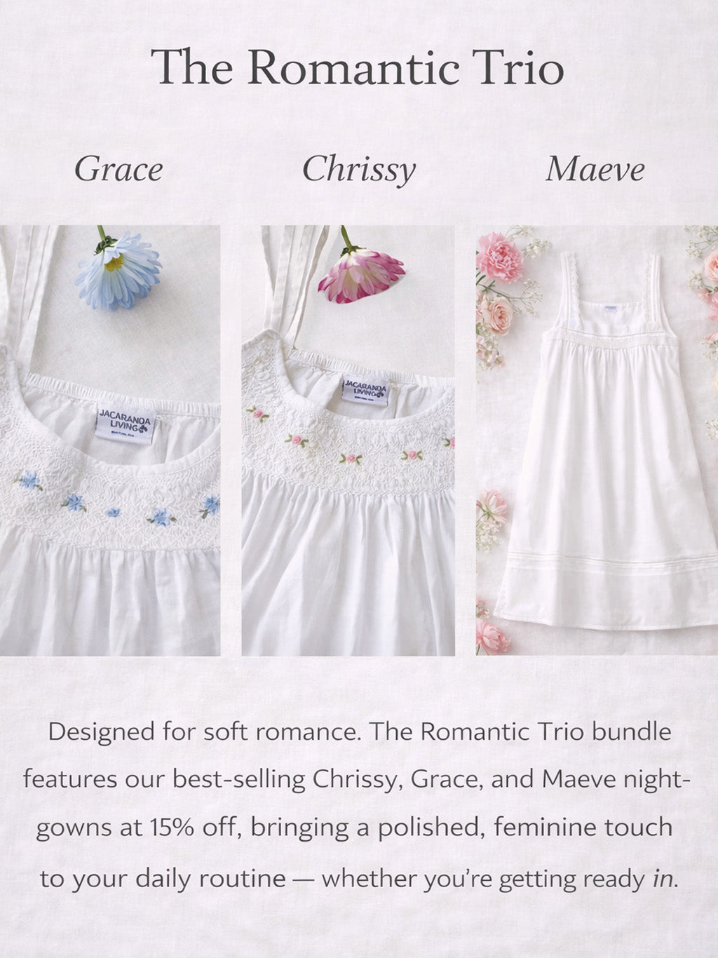 The Romantic Trio 15% Off