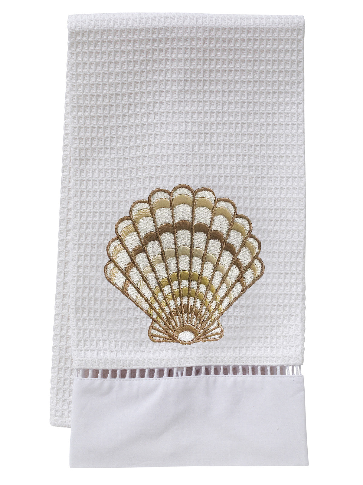 Guest Towel, Waffle Weave, Clam (Beige)
