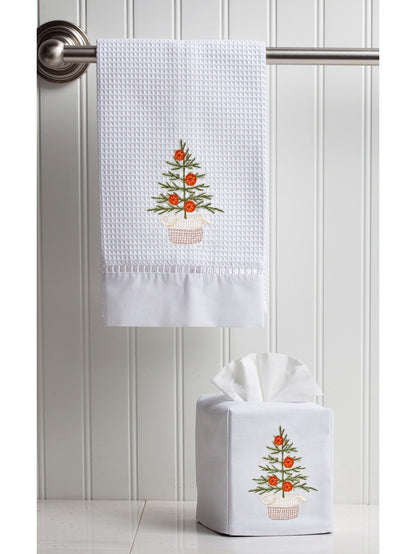 Tissue Box Cover, Oranges for Christmas