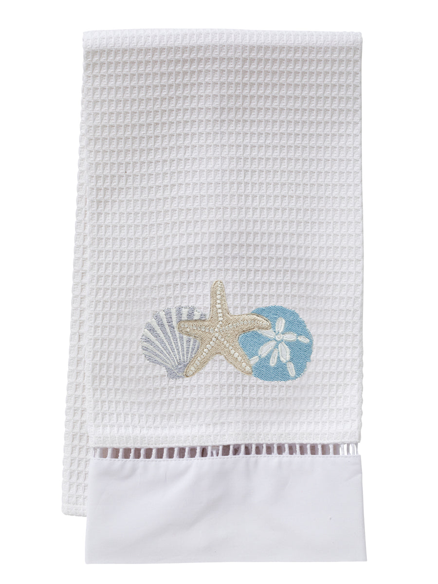 Guest Towel, Waffle Weave - Shell Trio (Multicolor)