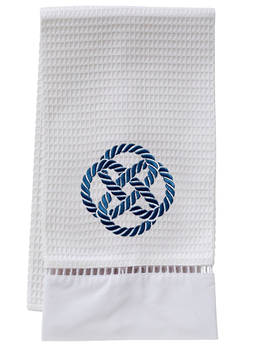Guest Towel, Waffle Weave, Sailor's Knot (Navy)