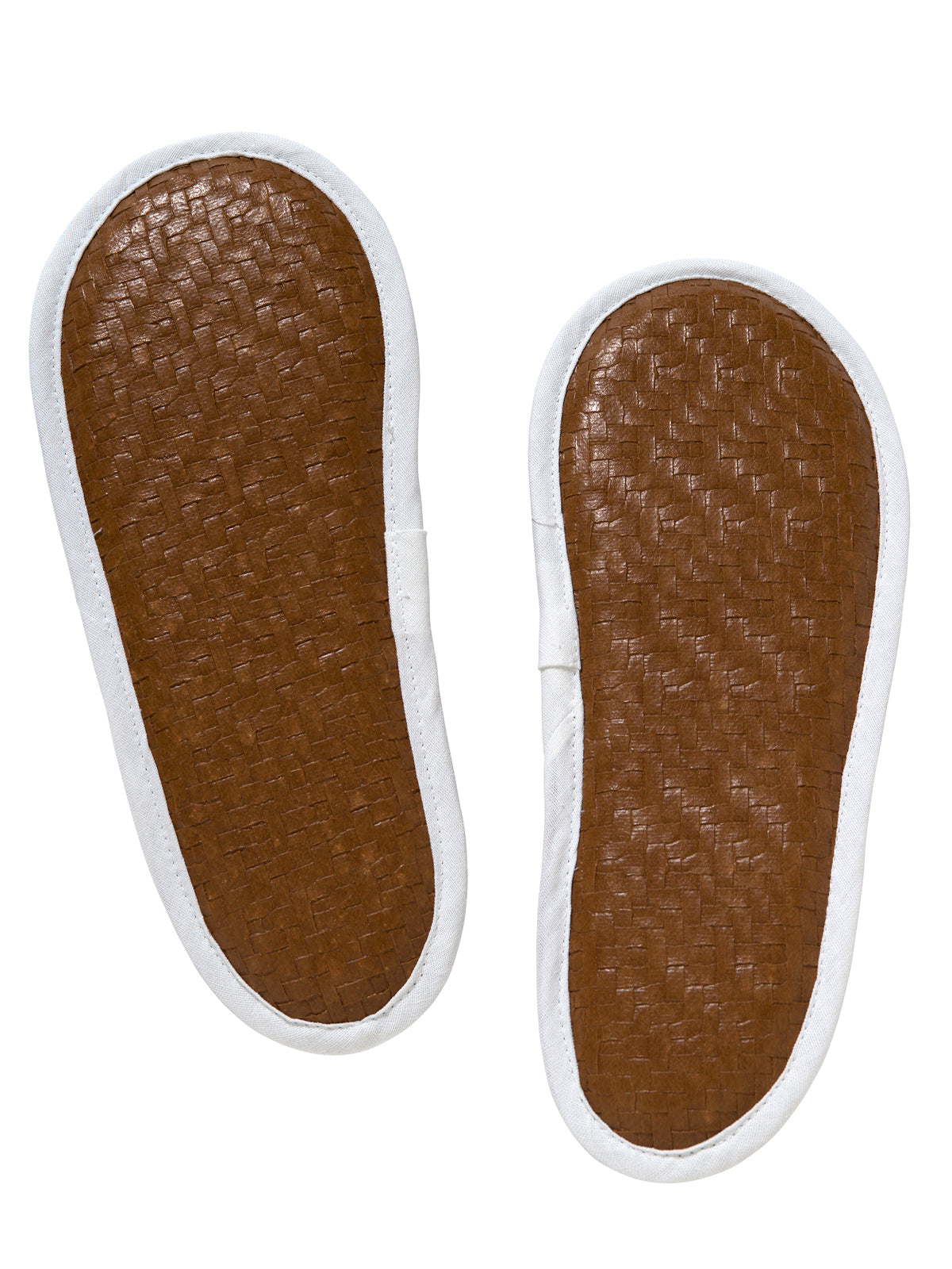 Slippers, Waffle Weave, Embroidered