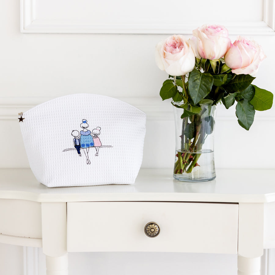 Cosmetic Bag (Large), Embroidered