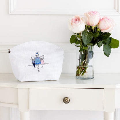 Cosmetic Bag (Large), Embroidered