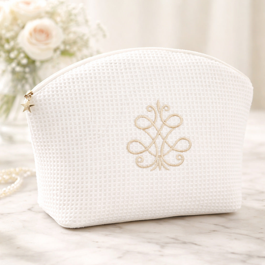 Cosmetic Bag (Large), Embroidered