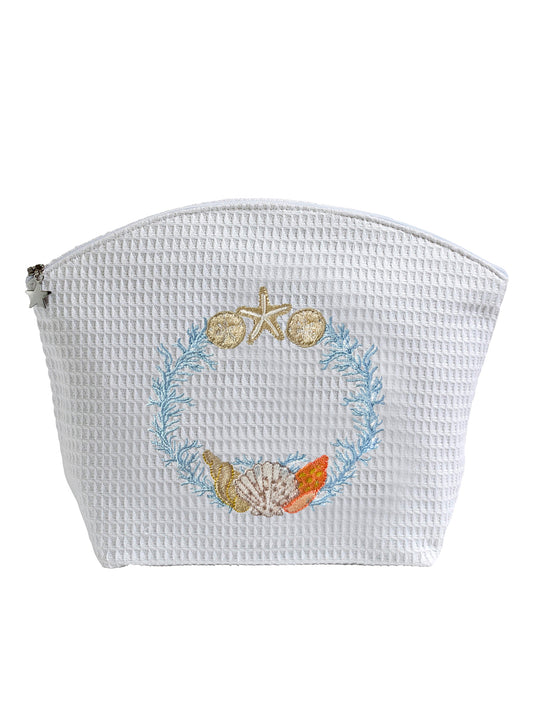 Cosmetic Bag (Large), Shell Wreath
