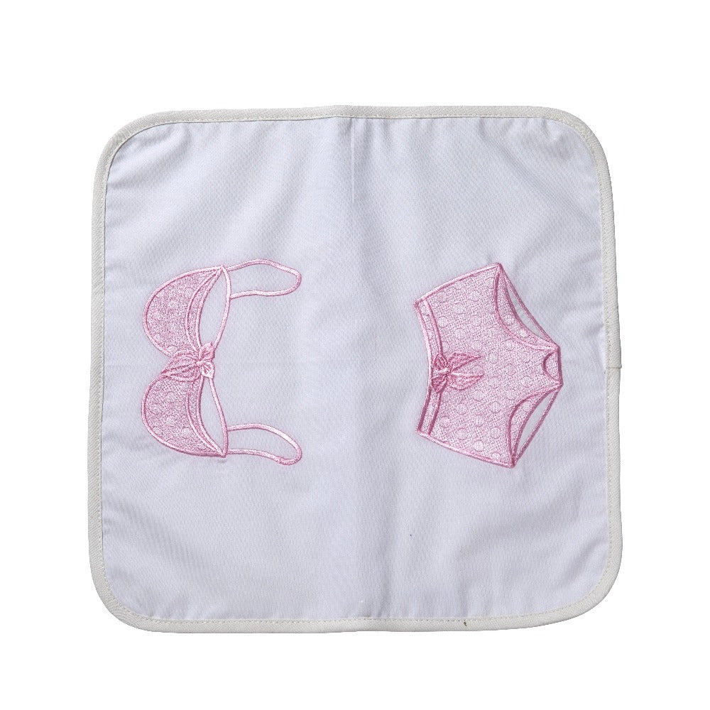pink undies and bra travel lingerie bag