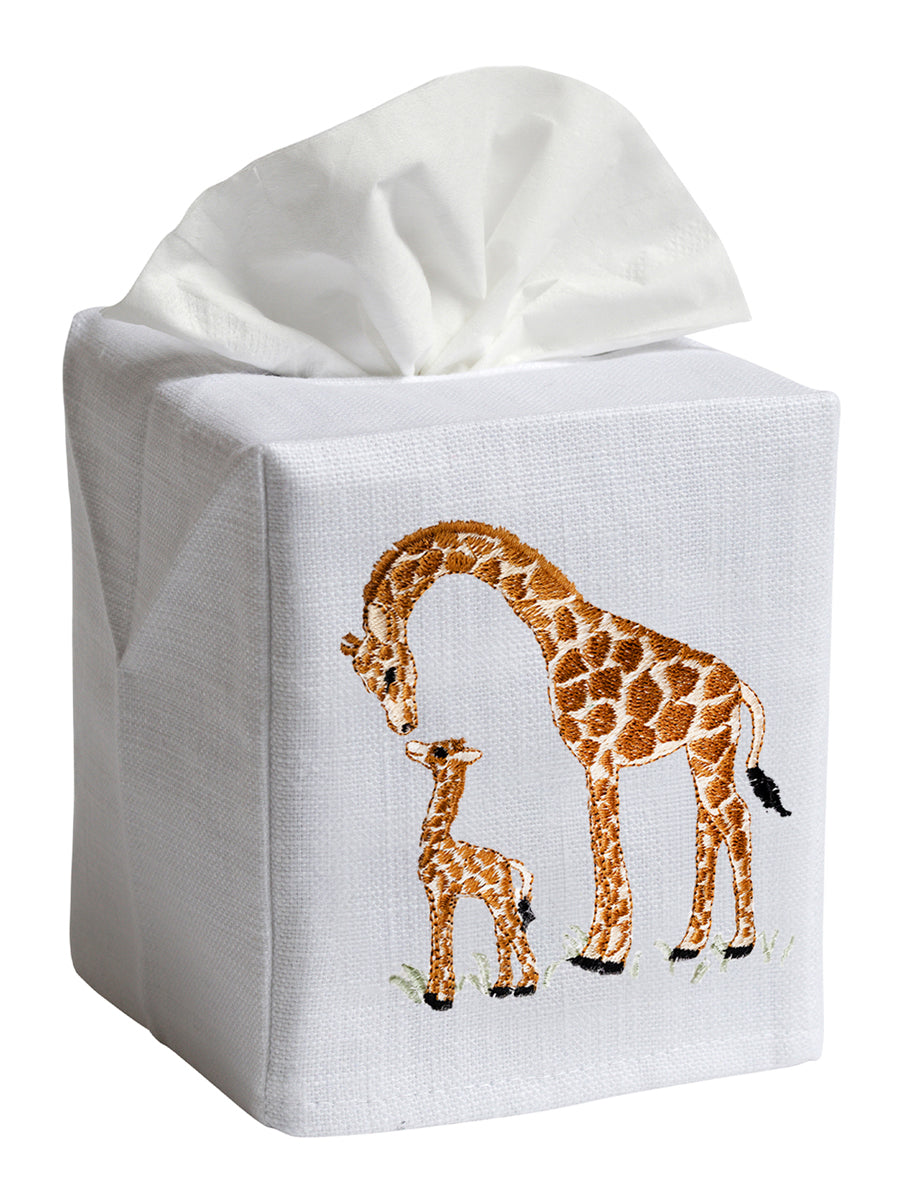 Box File Giraffe Tissue Box Cover, Giraffe & Baby - Jacaranda Living