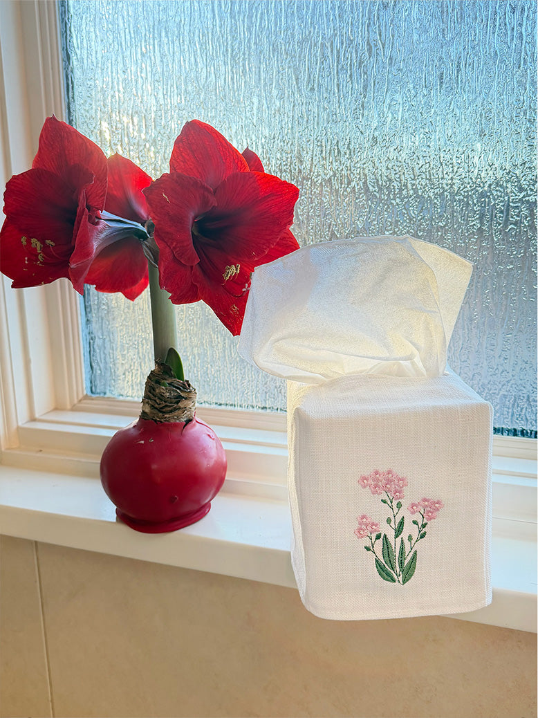Tissue Box Cover, Poppy (Tangerine)