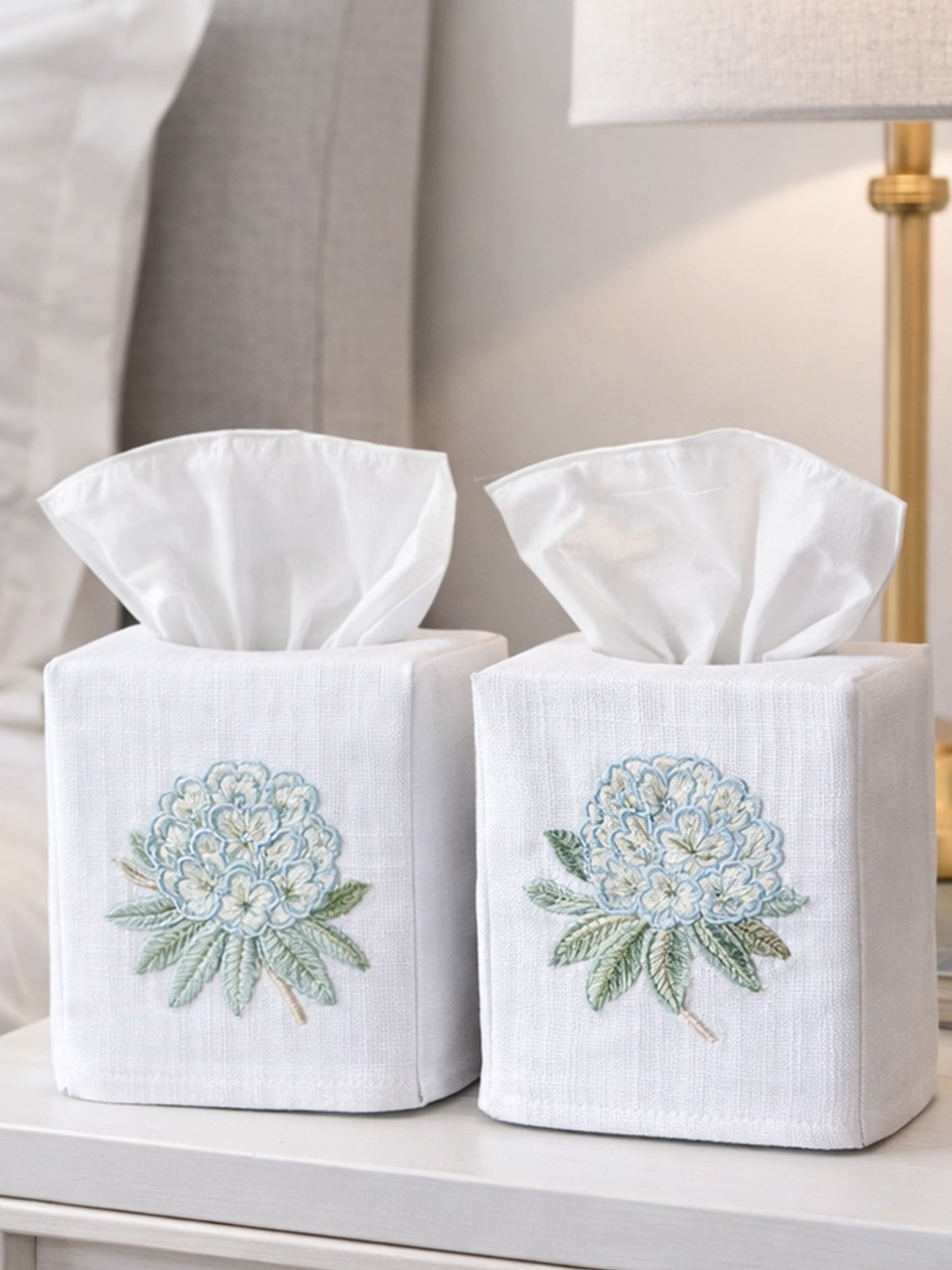 Tissue Box Cover, Poppy (Tangerine)