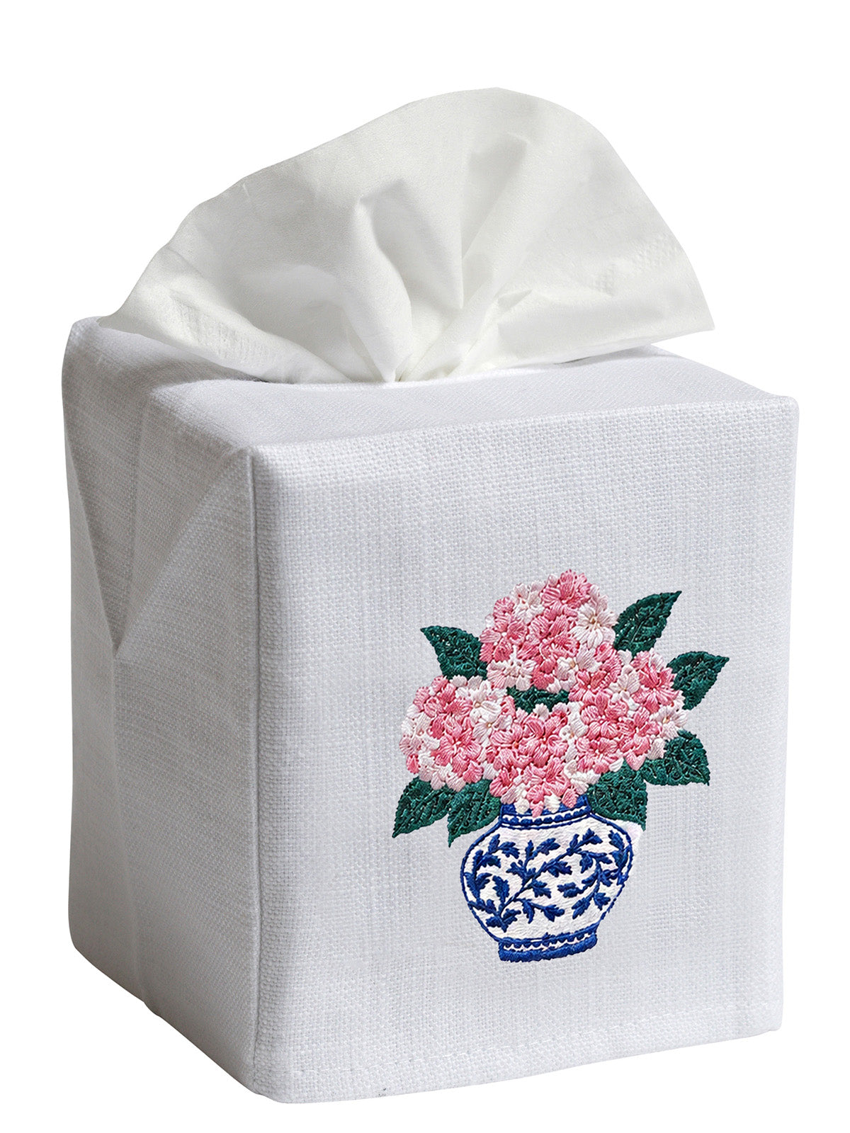 Tissue Box Cover, Embroidered Children