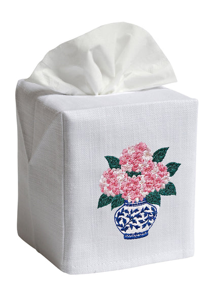 Tissue Box Cover, Embroidered Children
