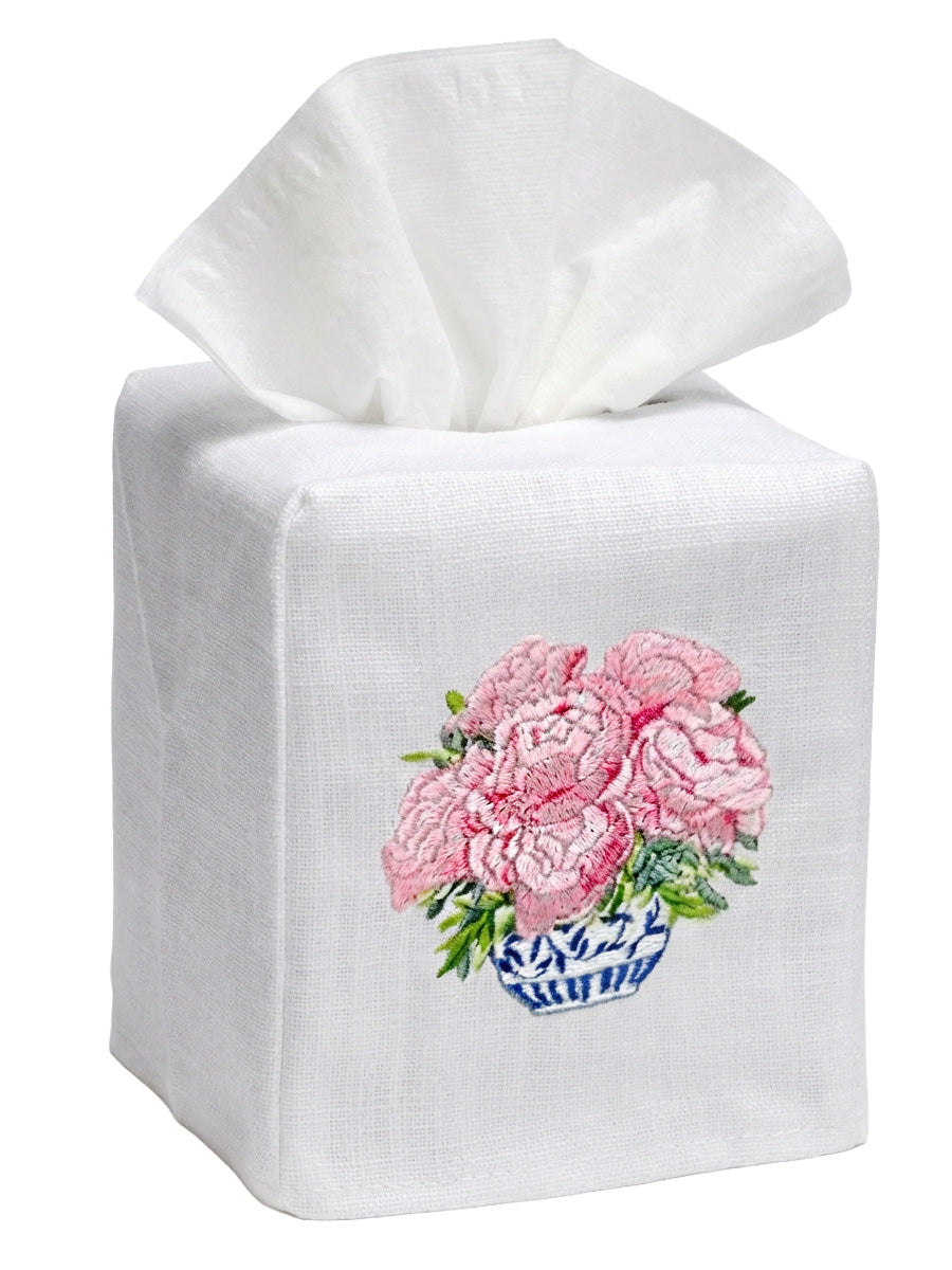 Tissue Box Cover, Poppy (Tangerine)