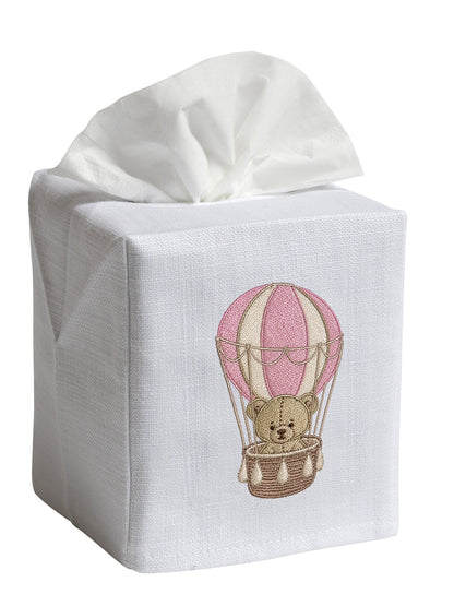 Tissue Box Cover, Embroidered Children