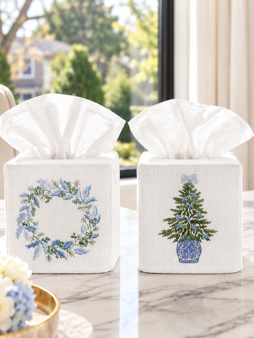 Tissue Box Cover, Christmas Designs
