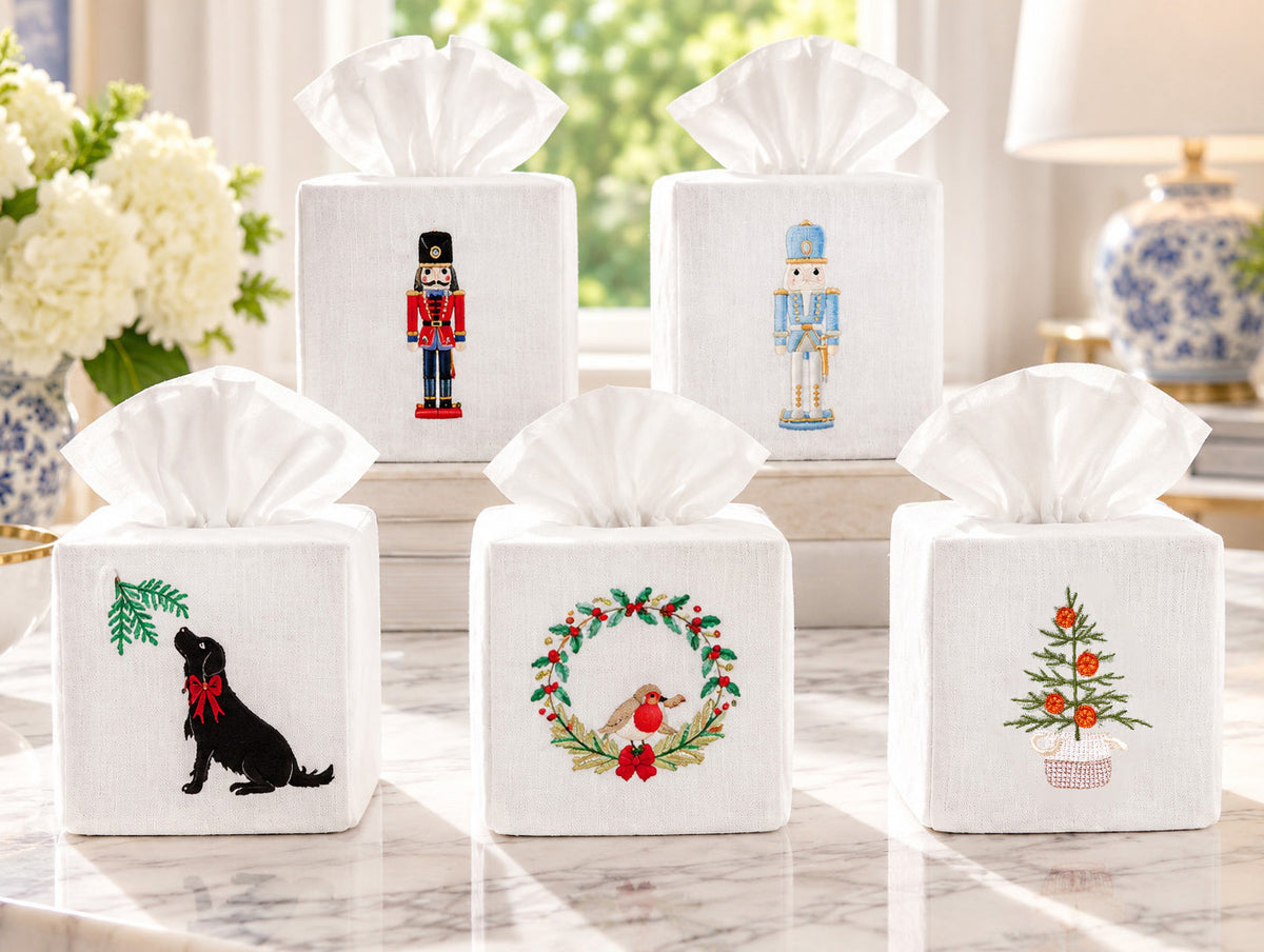 Christmas Guest Towel & Tissue Box Cover Bundle