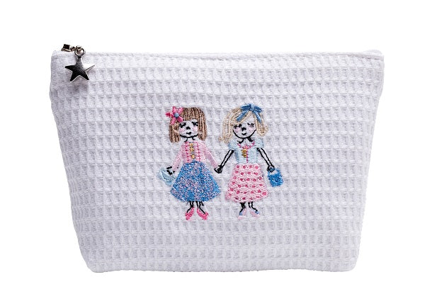 Cosmetic Bag (Small), Waffle Weave, Children's Designs