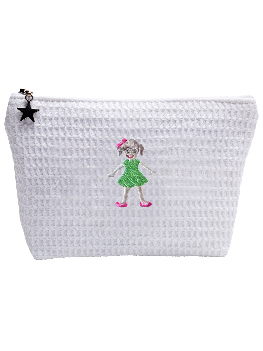 Cosmetic Bag (Small), Waffle Weave, Children's Designs