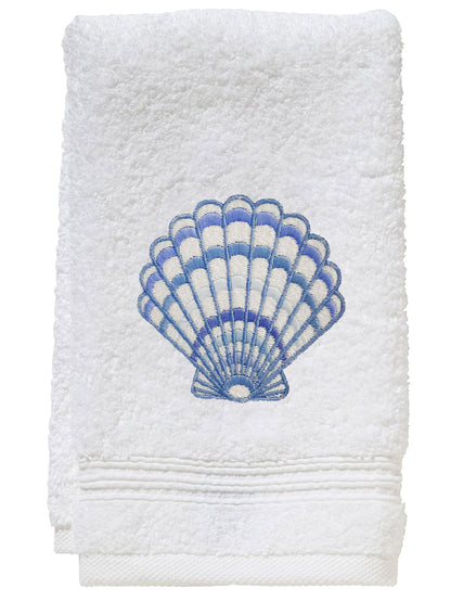 Guest Towel, Terry, Clam (Blue)