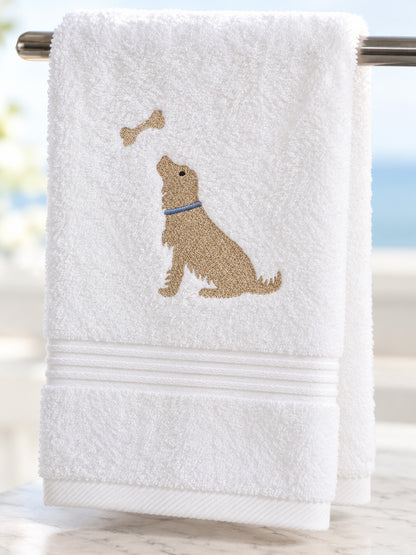 Guest Towel, Terry, Embroidered Animals
