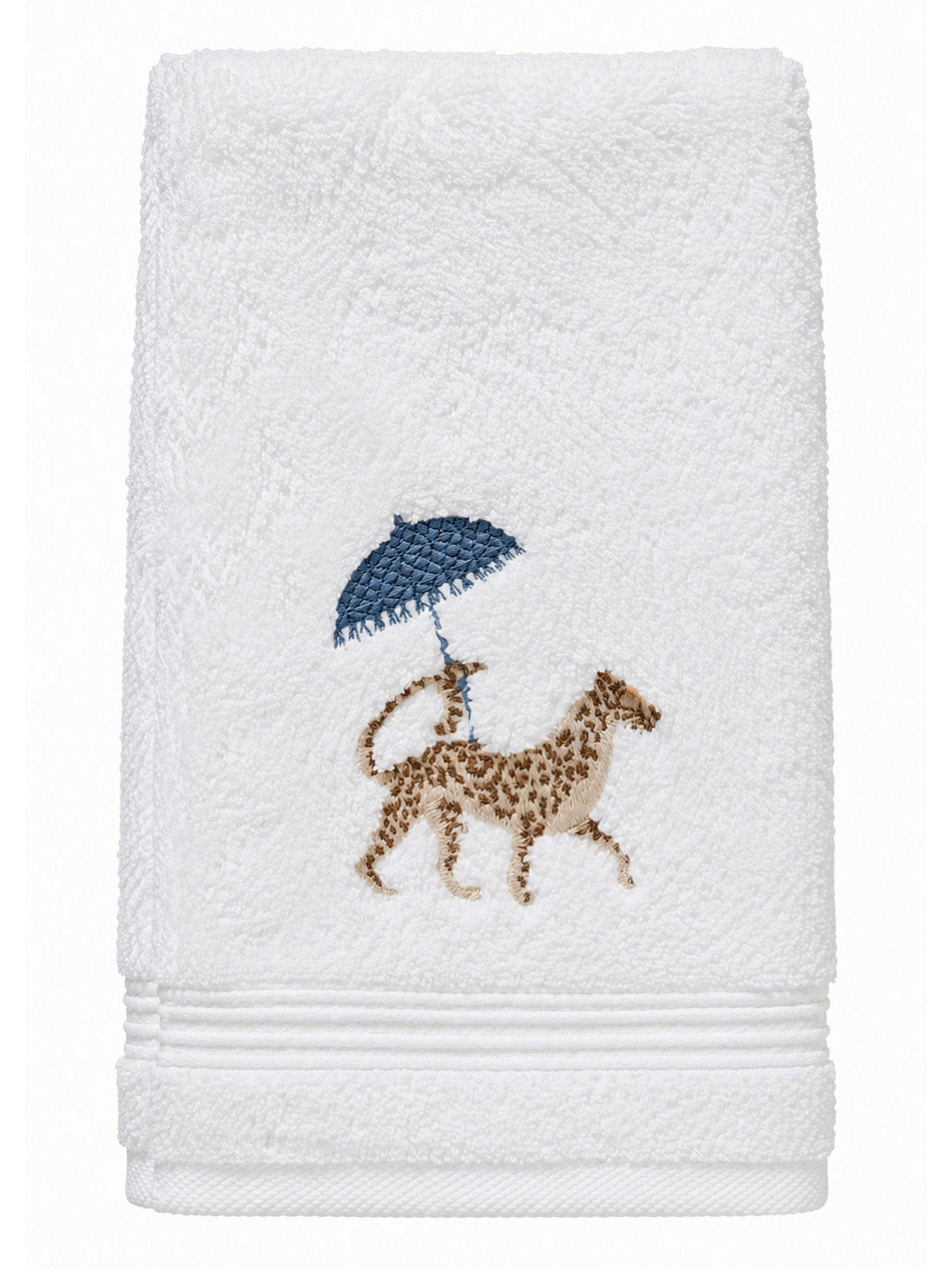 Guest Towel, Terry, Embroidered Chinoiserie