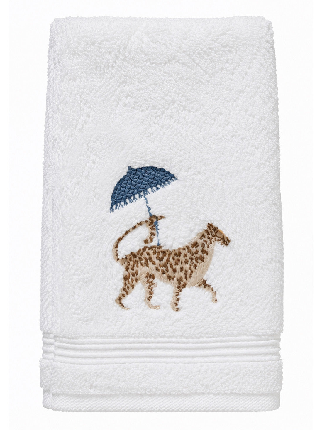 Guest Towel, Terry, Embroidered Chinoiserie