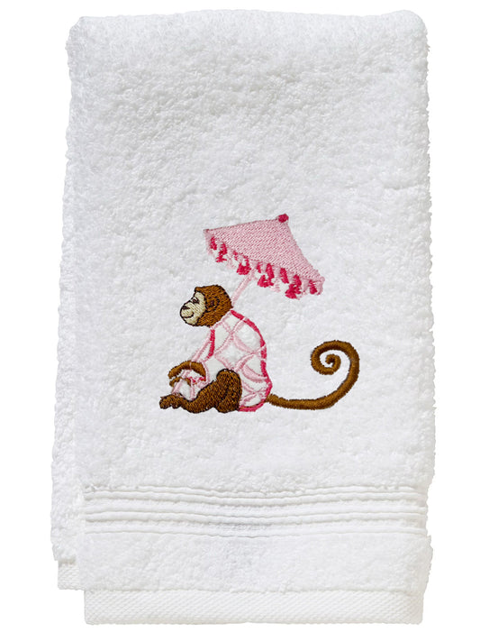 Guest Towel, Terry, Monkey & Umbrella
