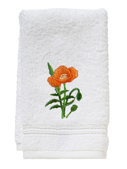 Guest Towel, Terry, Poppy (Tangerine)