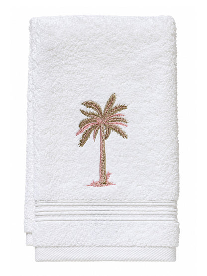 Guest Towel, Terry, Embroidered Topiary