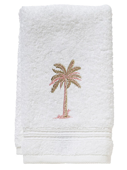 Guest Towel, Terry, Embroidered Botanical