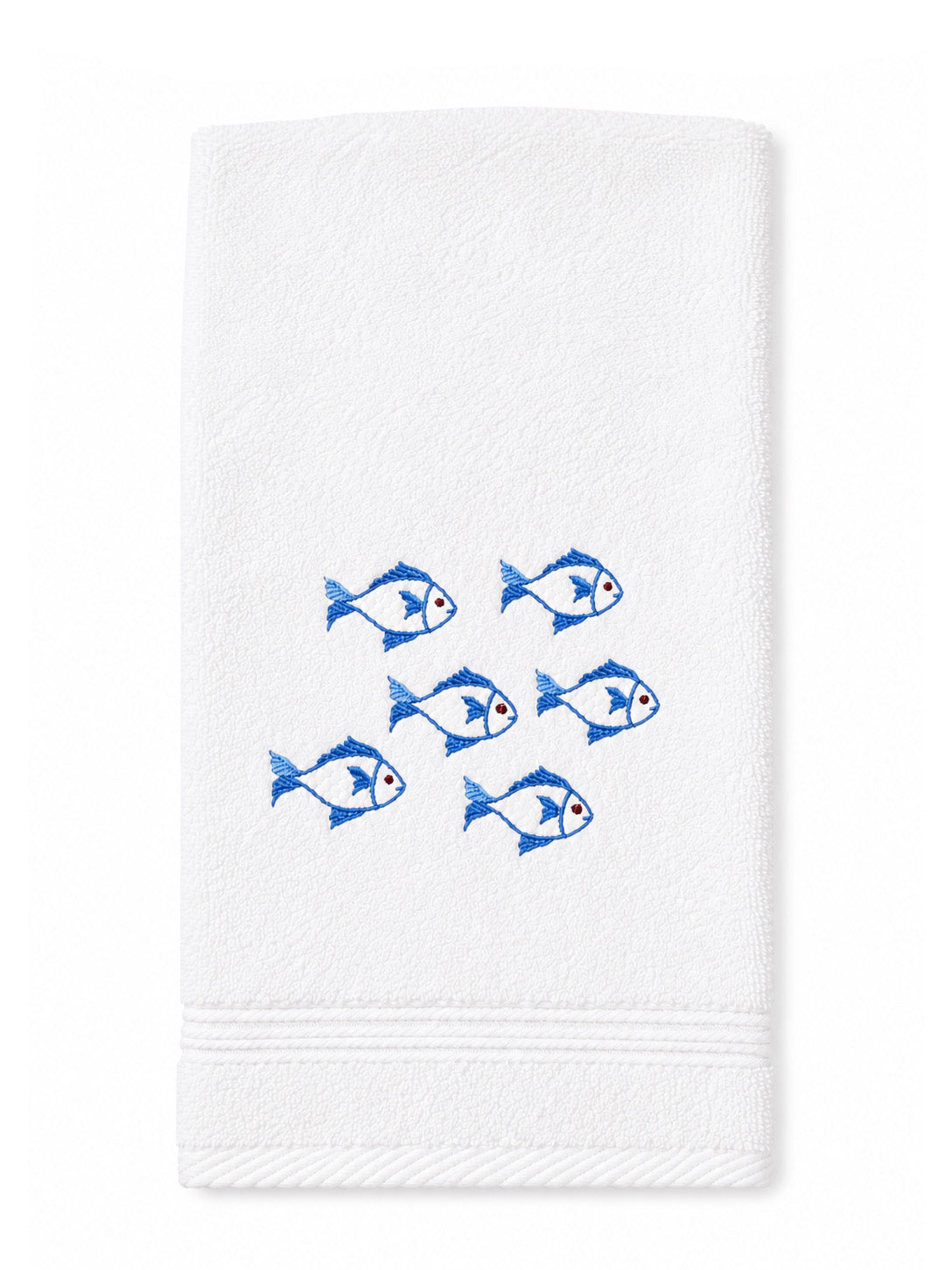 Guest Towel, Terry, Embroidered Fish