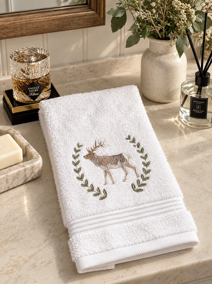 Guest Towel, Terry, Embroidered Animals
