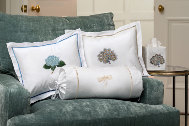 Bolster Cushion - Includes Insert, Embroidered