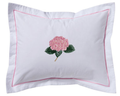 Boudoir Pillow Cover, Embroidered Botanical