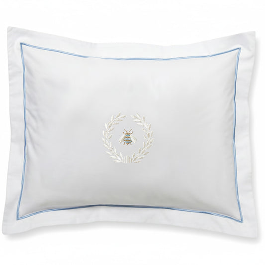 Boudoir Pillow Cover, Napoleon Bee Wreath (Cream)