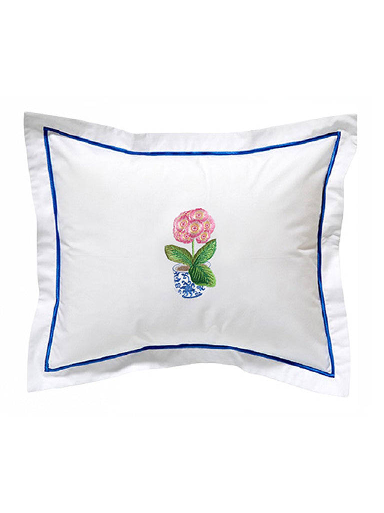 Boudoir Pillow Cover, Pot of Peonies (Pink)