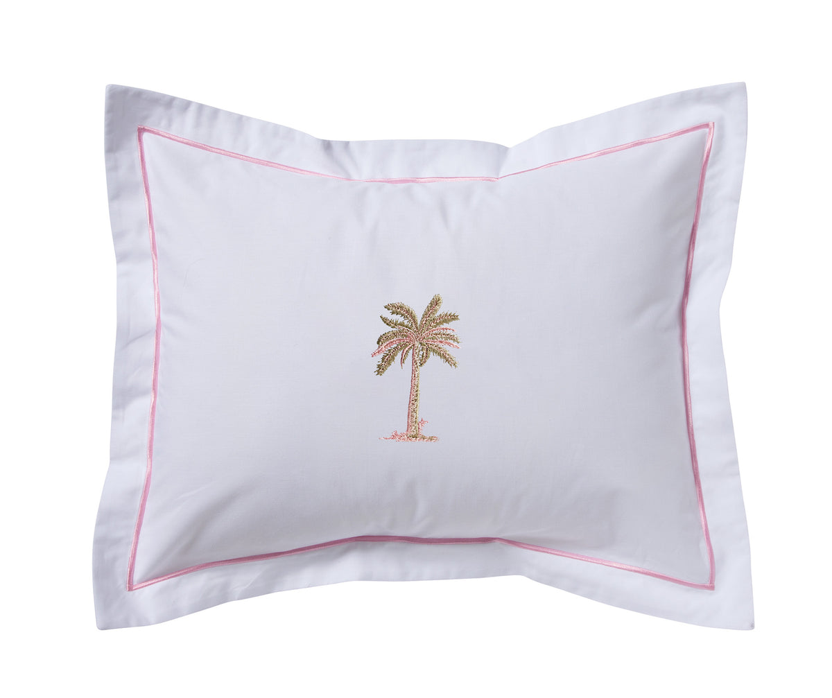 Boudoir Pillow Cover, Embroidered Botanical