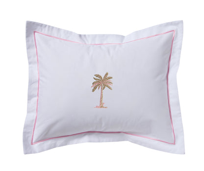 Boudoir Pillow Cover, Embroidered Botanical