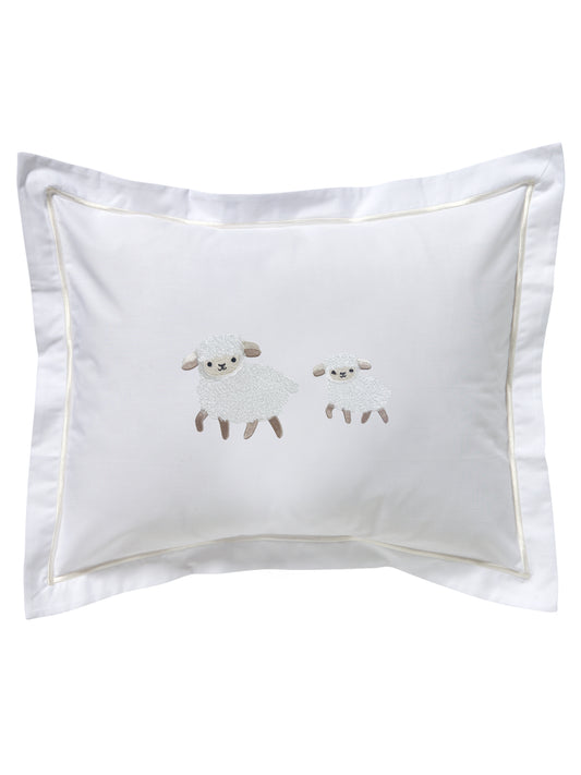 Baby Boudoir Pillow Cover, Sheep & Lamb