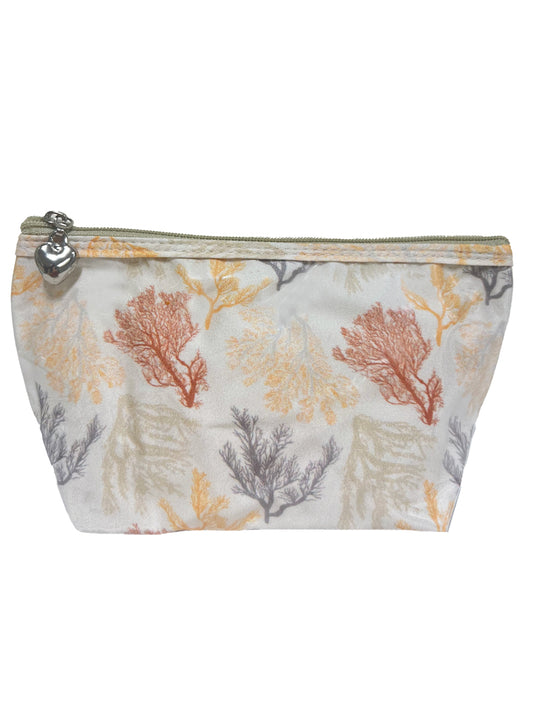 Cosmetic Bag (Small), Coral (Beige)