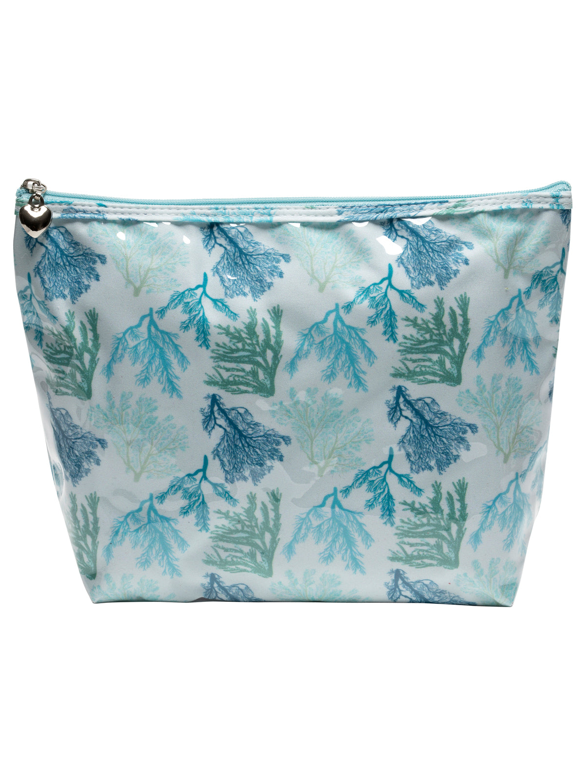 Cosmetic Bag (Medium), Gerbera (Aqua)